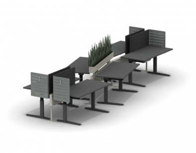 Essential Desk Open Plan 01 - ISO